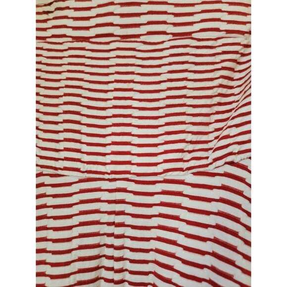 Anthropologie Maeve Caleta Strapless Red White Striped Handkerchief Hem Dress M - Picture 4 of 9